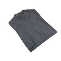 Men PRINCELY Italian Wool Blend Pullover Mock Slim 84001-00 Basti Dark Gray 114 image 3