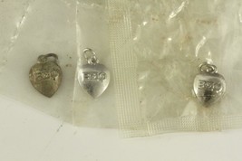 Vintage Jewelry BETA SIGMA PHI Sorority Sterling Silver Date Charms 1959-1960 - £14.26 GBP
