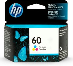 Hp 60 Tri-Color Ink Cartridge | Cc643Wn | Compatible With, And D110A Ser... - $42.98