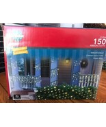 Clear 150 Ribbon Lights Green Wire Christmas December Home NEW Ships N 24h - $545.79 MXN