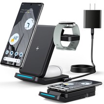 3 In 1 Foldable Wireless Charging Station Only For Google Pixel Watch 2,... - £88.09 GBP
