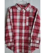 GYMBOREE Boy&#39;s Long Sleeve Button Down Shirt size S (5-6) Yrs - $12.86