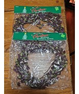 Vintage Christmas Collection Marshberry Garland New Old Stock Decor Purp... - $14.80