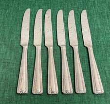 Set of 6 Oneida 18/10 Stainless FLOURISH Dinner Knives - £56.08 GBP
