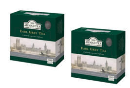 2 PACK  EARL GREY Black Tea AHMAD 100 Tea Bags - £20.12 GBP