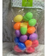 24 Pack Assorted Colorful Fillable Easter Plastic Eggs 2.5 Inches - $10.84