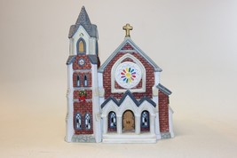 Unbranded Christmas Village Red Brick Church Building NO LIGHT - £10.35 GBP