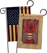 Patriotic Lobster - Impressions Decorative USA Vintage - Applique Garden Flags P - £24.66 GBP