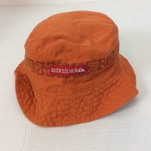 Quiksilver Orange Boys Bucket Hat Cotton One Size Tribal Design - £11.15 GBP
