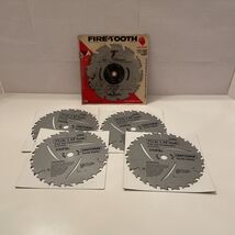 Lot Of 5 Saw Blades -4 CRAFTSMAN Silver Series 7 1/4”x24 Tooth, 1 FIRETO... - $28.71