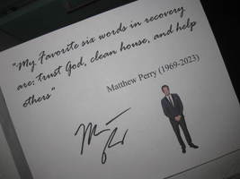 Matthew Perry Signed Inspirational Quote Autograph Picture Display 8x10 ... - £11.94 GBP