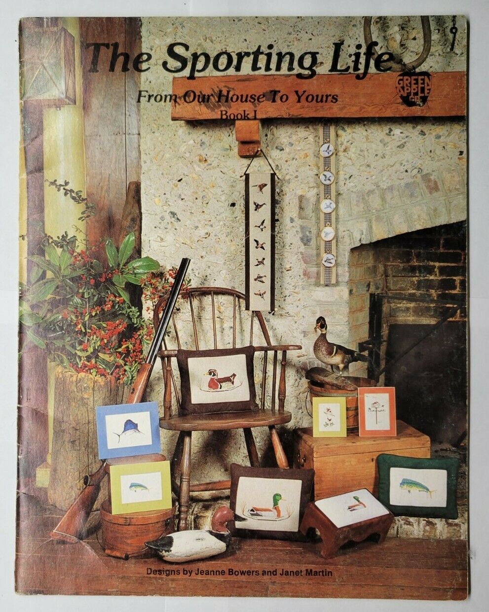 The Sporting Life From Our House to Yours Green Apple Co Counted Cross Stitch - $6.92
