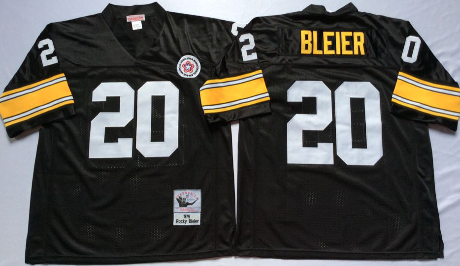 #20 Rocky Bleier Black Jersey - $45.00