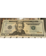 2017A  $20 Rare &amp; Low Serial PD 02003999 B. Trip 9s - $820.01 MXN