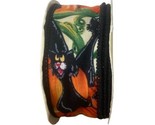 Fabric Ribbon Black Cat Pumpkin 1.25 in Halloween 4 Yards Spooled Vintage - $7.76