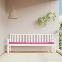 Garden Bench Cushion Pink 78.7&quot;x19.7&quot;x2.8&quot; Fabric - $120.49