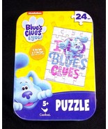Blue&#39;s Clues mini puzzle in collector tin 24 pcs New Sealed - $4.00