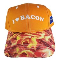 I LOVE BACON Virbac Baseball Cap Trucker Hat Strapback Adjustable Orange RARE - £24.22 GBP