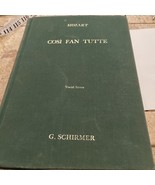 RARE 1951 Vintage &quot;COSE FAN TUTTE MOZART Opera Vocal Score G. Schirmer - $518.52 MXN