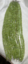 wholesale 15 Pcs bright Green Peridot handmade beading strands top quali... - £294.61 GBP