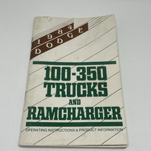 1984 Dodge D100 D150 D250 D350 W150 W250 W350 Truck Ramcharger Owner Man... - $656.20 MXN
