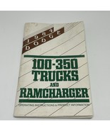 1984 Dodge D100 D150 D250 D350 W150 W250 W350 Truck Ramcharger Owner Man... - $35.28