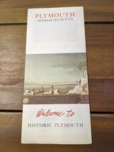 Plymouth Massachusetts Welcome To Historic Plymouth Brochure Pamphlet Bo... - $36.90 CAD