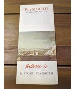 Plymouth Massachusetts Welcome To Historic Plymouth Brochure Pamphlet Bo... - €22,60 EUR
