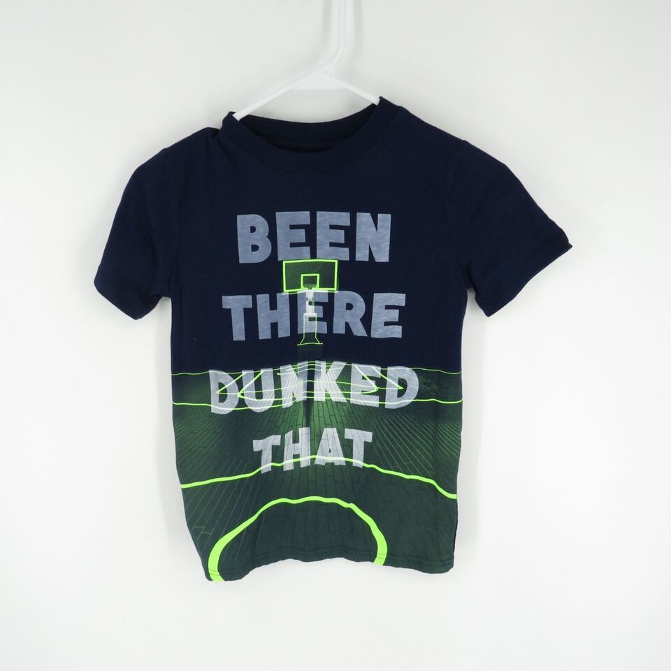 Xersion Boys &quot;Been There Dunked That&quot; Blue T-Shirt 10-12 Basketball - $4.75