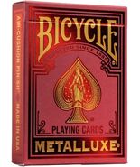 Bicycle Metalluxe Red Playing Cards by US Playing Card Company - $13.37