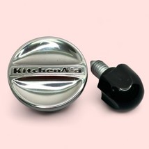 KitchenAid Stand Mixer Chrome Metal Hub Cap Cover &amp; Thumb Screw Replacem... - $22.24