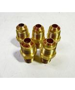 5-Brass Fusible 210 Deg. Fahrenheit Pipe Plug Half Union 3/8” Flare X 1/... - $27.30