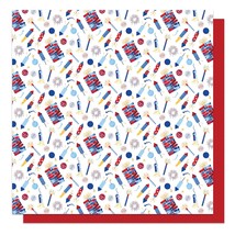 Land That I Love Double-Sided Cardstock 12&quot;X12&quot;-Rocket&#39;s Red Glare - £20.66 GBP