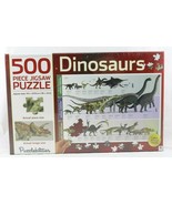 New Dinosaur Jigsaw Puzzle Large 36 x 24 Puzzlebilities 500 Piece T-Rex Hinkler - $14.99