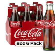 Coca-Cola Soda Soft Drink, 8 fl oz, 6 Pack, Glass Bottles, @#fAST SHIPPING - $7.99