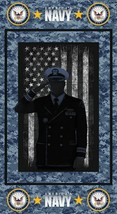 24&quot; X 44&quot; Panel America&#39;s Navy United States Navy Military Fabric Panel ... - $8.63