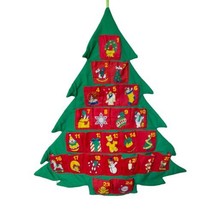 VTG 1995 Avon Advent Calendar Fabric Tree Countdown To Christmas - NO Santa - £45.76 GBP