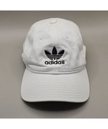 Adidas Women&#39;s Logo Adjustable Strapback White Hat Cap Model RN#90288 - $10.23