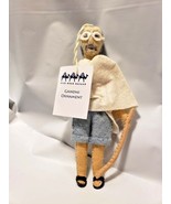 Ghandi Ornament Hand Made Wool Felt Silk Road Bazaar - $39.14 CAD