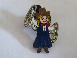 Disney Trading Pins 23061 DL - Small World Cow Girl with Lasso from Boxed Se - £11.00 GBP