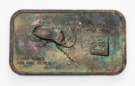 Il Watergate Bug 1 Oncia Argento Artistico Barretta Da Coloniale Mint - $1,420.13 MXN