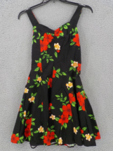 Royal Hawaiian Creations Womens Dress SZ L Floral Adjustable Straps Pleated NWOT - £23.56 GBP