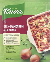 KNORR Makkaroni Alla Mamma pasta caserole 1pc.Made in Germany FREE SHIP - £3.82 GBP