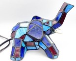 Stained Glass Elephant Tiffany Style Lamp Desk Colorful Lighting Night L... - £47.96 GBP