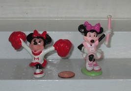 2X Disney Cheerleader Minnie And Marching Band Member PVC Figure - £7.90 GBP