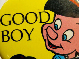 Pinocchio Collectable &quot;Good Boy&quot; Badge Button Pinback Vintage - £11.67 GBP
