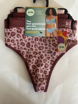 Kindly Yours 3-PACK Sustainable Seamless Thongs Panties Women’s Size X-S... - $8.41