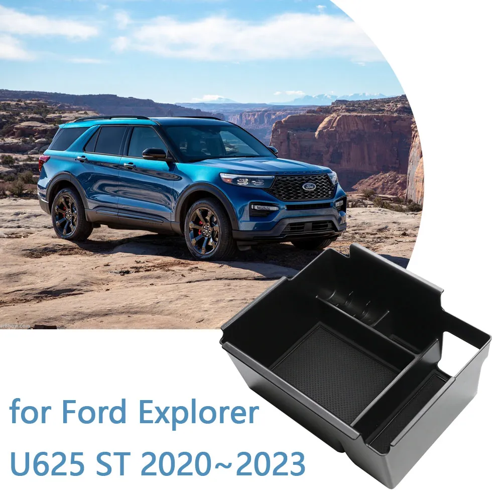 Armrest Storage Box for Ford Explorer U625 ST Hybrid 2020~2023 2021 Central - £26.93 GBP