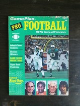 Game Plan Pro Football 1974 Annual Preview Fran Tarkenton Minnesota Vikings - £7.81 GBP