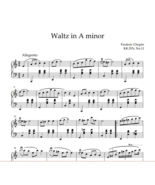 Frederic Chopin - Waltz in A minor (Sheet Music Piano) - $6.08